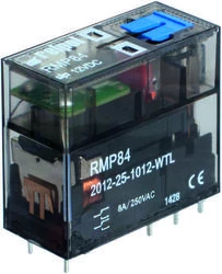 Miniaturowy przekaźnik mocy 2P 16A 24V DC PCB RMP84-2012-25-1024-WTL 2615182