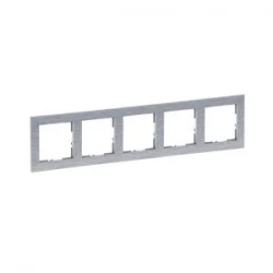 SUNO2 Ramka pięciokrotna aluminium szczotkowane 721565