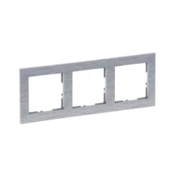 SUNO2 Ramka trzykrotna aluminium szczotkowane 721563