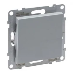 SUNO2 Przycisk pojedynczy aluminium 6A 250V zaciski automatyczne 721309