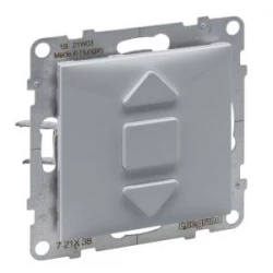 SUNO2 Przyciskowy łącznik rolet aluminium 3 pozycyjny 6A 250V 721338