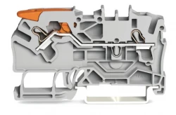 Złączka 2-przewodowa przelotowa 2,5mm2 szara 2102-1201 /50szt./