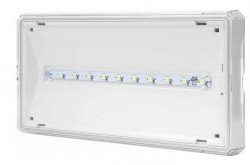 Oprawa awaryjna EXIT IP65 ECO LED AT 3W 310lm 1h jednozadaniowa biała ETE/3W/E/1/SE/AT/WH