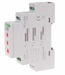 PCU-504 Przekaźnik czasowy z podtrzymaniem po zaniku zasilania 12-264V AC/DC styk 2P 8A 1 moduł