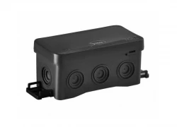 Puszka naścienna 45x40x45mm z dławnicą zintegrowaną samozatrzaskowa seria FASTBOX czarna IP54 NS8 35357107
