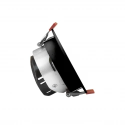 FIALE COMFORT ANTI - GLARE GU10 250V IP20 FI85x50mm BLACK round, reflector silver, adjustable SLIP001020