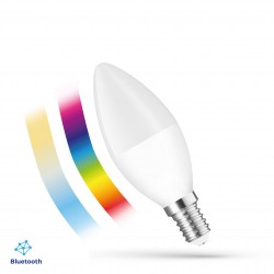 LED CANDLE C38 4,9W E-14 230V RGBW+CCT+DIM BTM SPECTRUM SMART EASY SMART WOJ+14629