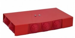 Puszka przeciwpożarowa PIP-2AN P2x3x4 STANDARD, prostokątna, E90, przelotowa, wymiary 103x30x197mm, czerwony 84622616