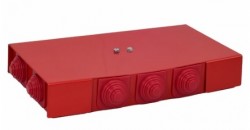 Puszka przeciwpożarowa PIP-2AN R2x3x4 prostokątna, E90, rozgałęźna, wymiary 88x30x166mm, czerwony 84622646
