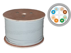 Kabel F/UTP kat.5e LSOH B2ca FireHardy 4x2x24 AWG - 500m 25 lat gwarancji, badanie jakości laboratorium INTERTEK (USA) ALANTEC - ALANTEC