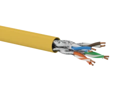 Kabel U/FTP kat.6A LSOH 4x2x23AWG Dca (POMARAŃCZOWA powłoka) 500m - (10Gb/s) 25 lat gwarancji, badanie jakości laboratorium INTERTEK (USA) ALANTEC  - 