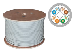 Kabel S/FTP kat.7A euroclass Dca LSOH 4x2x23AWG 1500 MHz (10Gb/s) 500m 25 lat gwarancji ALANTEC, badanie jakości laboratorium INTERTEK (USA)  - ALANTE