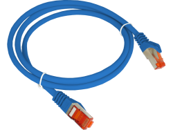 Patch-cord F/UTP kat.6 PVC 1.0m niebieski ALANTEC  - ALANTEC