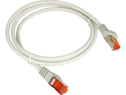Patch-cord F/UTP kat.6 PVC 0.25m szary ALANTEC  - ALANTEC