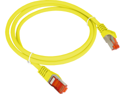 Patch-cord F/UTP kat.6 PVC 1.0m żółty ALANTEC  - ALANTEC