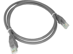 Patch-cord U/UTP kat.6A LSOH 0.25m szary ALANTEC  - ALANTEC