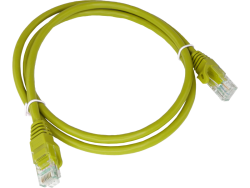 Patch-cord U/UTP kat.6 PVC 1.0m żółty ALANTEC  - ALANTEC