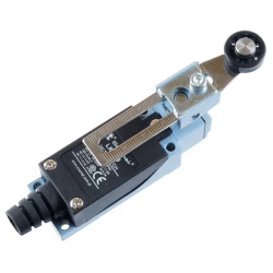 Łącznik krańcowy 1Z 1R metal/tworzywo regulowana dźwignia z rolką LK108
