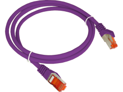 Patch-cord ALANTEC kat.6A S/FTP fioletowy 5m LSOH  - ALANTEC
