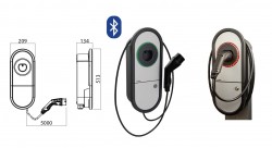 Stacja ładowania pojazdów Ensto One Home 16A 11kW 400V Type2 cable RCBO IP54 EVH163-HCR00
