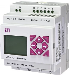 Przekaźnik programowalny 100-240V AC 6/4 we/wy przekaźnikowych LOGIC-10HR-A 004780001