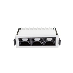 GRID - Model M - oprawa podtynkowa 47x45x106 mm, 8W, 45°, kolor biały