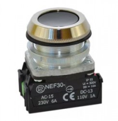 Przycisk sterowniczy 30mm czarny 4Z z samopowrotem NEF30-K4X W0-NEF30-K 4X S