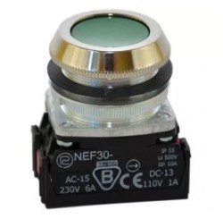 Przycisk sterowniczy 30mm zielony 1Z 1R z samopowrotem W0-NEF30-UW XY Z