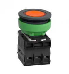 Harmony XB5 Przycisk podświetlany plastik. pomarańczowy fi30 zintegrowana dioda LED 24 V AC/DC 1Z + 1R XB5FW35B5