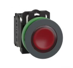 Harmony XB5 Przycisk podświetlany plastik. czerwony fi30 zintegrowana dioda LED 110...120 V AC 1Z + 1R XB5FW34G5