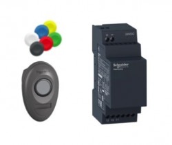 Harmony XB5 Przycisk bezprzewodowy i bezbateryjny 24 V dc plastikowy XB5RMB03
