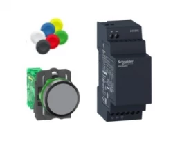 Harmony XB5 Przycisk bezprzewodowy i bezbateryjny 22 24 V DC plastikowy XB5RFB01