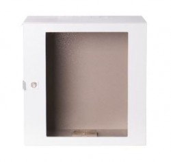 Obudowa wisząca 19 cali 12U 600x400mm IP54 RAL7035 (drzwi przeszklone) SWK19-12U-40-DS-W 19-6002SWK19-12U-40-DS-W