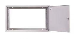 Szafa RACK 19 cali 6U 555x400mm IP30 RAL9002 (drzwi pełne) SZW Simple SZWS-19-6U-40-DP 19-8007SZWS-19-6U-40-DP