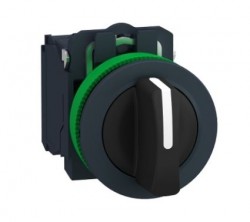 Harmony XB5 Przełącznik płaski plastik. czarny fi30 3 pozycyjny stabilny 2 NO XB5FD33