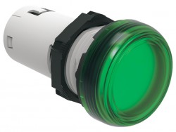 Lampka sygnalizacyjna LED jednoczęściowa zielona 12V AC/DC LPMLA3