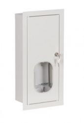 Rozdzielnica na licznik elektroniczny z zamkiem i szybą, RAL 9003 RL 1F 7E ZSZ 2-002