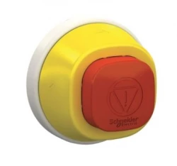 Harmony XB5 Główka przycisku awaryjnego zatrzymania Estop podświetlenie 24V ZB5AS84W2B
