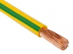 Przewód LGY-10mm2 450/750V H07V-K żółto-zielony
