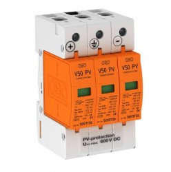 Ogranicznik przepięć PV 600V DC Typ 1+2 3P 12,5kA 2,6kV V50-B+C Typ 1+2 3-PH600 5093623