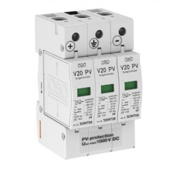 Ogranicznik przepięć PV ze zdalną sygnalizacją 1000V DC C Typ 2 3P 20kA 4kV V20-C 3PHFS-1000 5094574