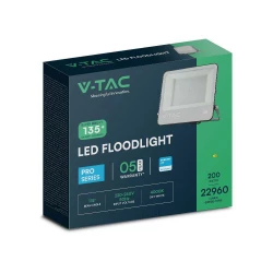 Projektor LED 200W 22960lm 4000K Dioda SAMSUNG 135LM/W IP65 Czarny 8848