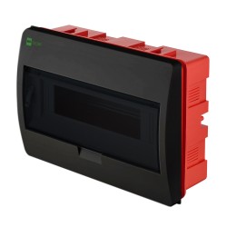 Rozdzielnica modułowa 1x12 podtynkowa IP40 1/12 zaciski PE+N Elegant czarny 2413-09