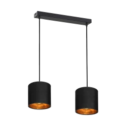 NEVA lampa wisząca, moc max. 2x60W, E27, czarna