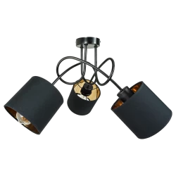 VIGO lampa wisząca moc max. 3x60W, E27, czarna