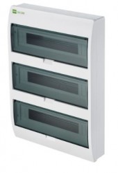 Rozdzielnica modułowa 3x18 natynkowa IP40 RN-nt 3/54 N+PE Elegant 2408-01