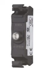 Oprawka z LED płaska niebieska 12-30V AC/DC M22-FLED-B 180796