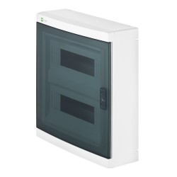 Rozdzielnica modułowa natynkowa ELEGANT 2x12 drzwi przezroczyste 2425-01
