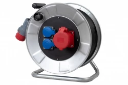 Przedłużacz siłowy na bębnie metalowym BORDO-320 16A 5p, 2x230V, wt.16/5, OW 5x2,5 /30m/