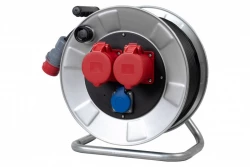 Przedłużacz siłowy na bębnie metalowym BORDO-320 16A 5p, 32A 5p, 230V, wt.16/5, OW 5x2,5 /25m/